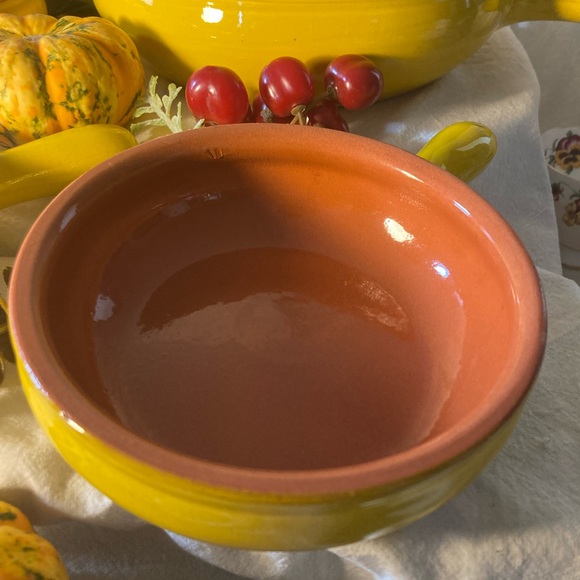 Albisola 14 & 22 Italy Beautiful Yellow terracotta Cookware - Picture 6 of 16